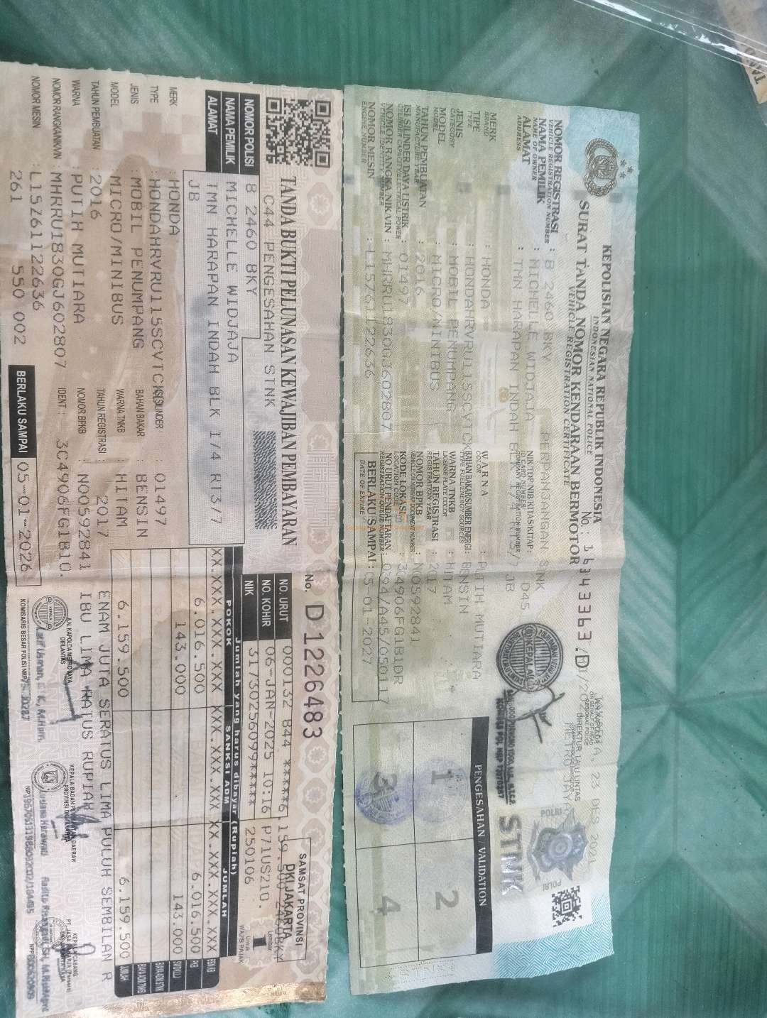 HONDA HRV RU1 1.5 S