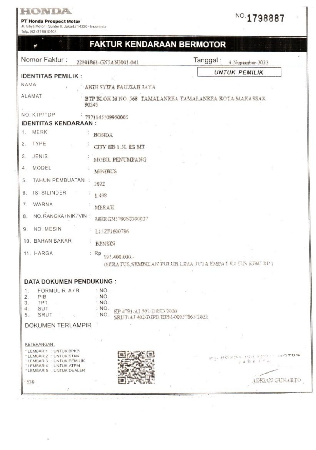 HONDA  CITY  HB 1.5L RS