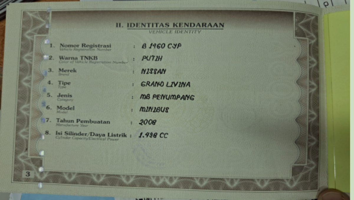 NISSAN GRAND LIVINA 1.5 X – GEAR