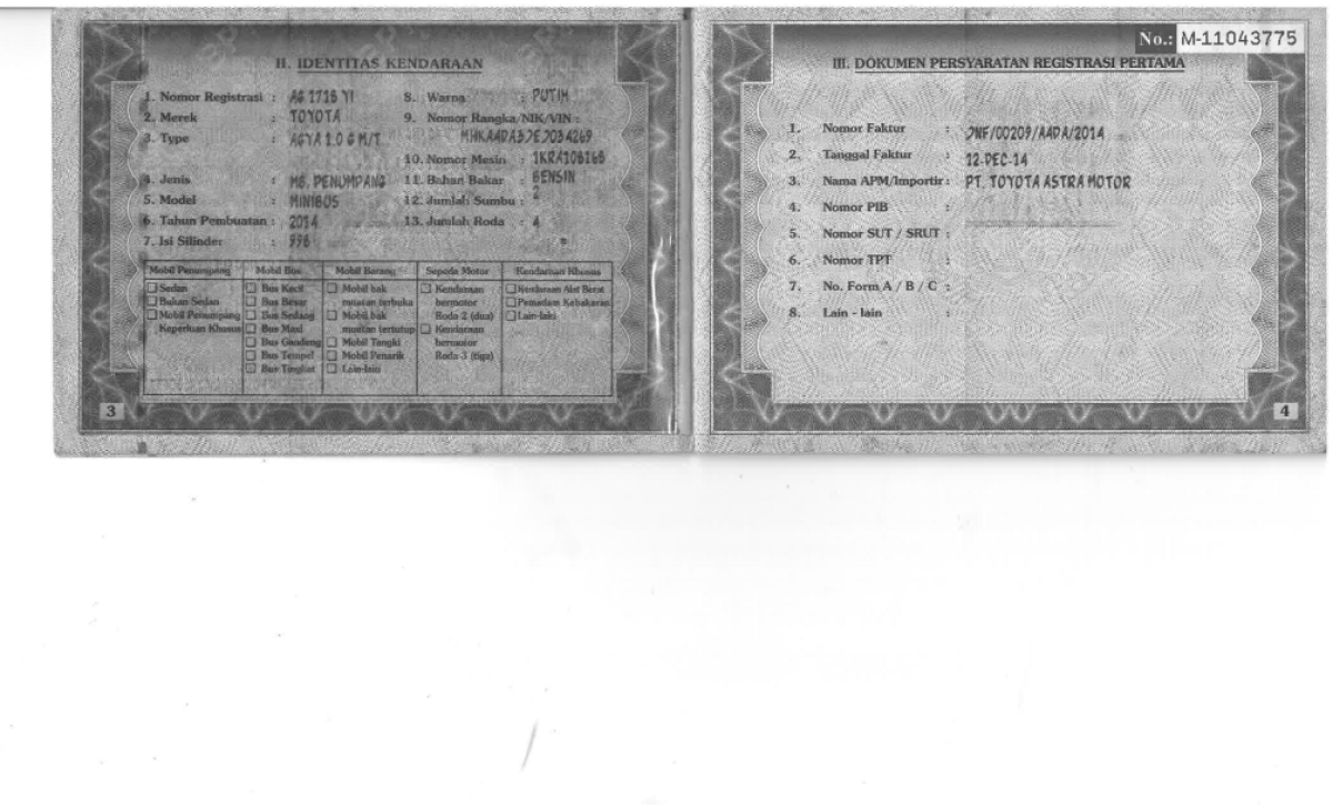 TOYOTA AGYA 1.0 G