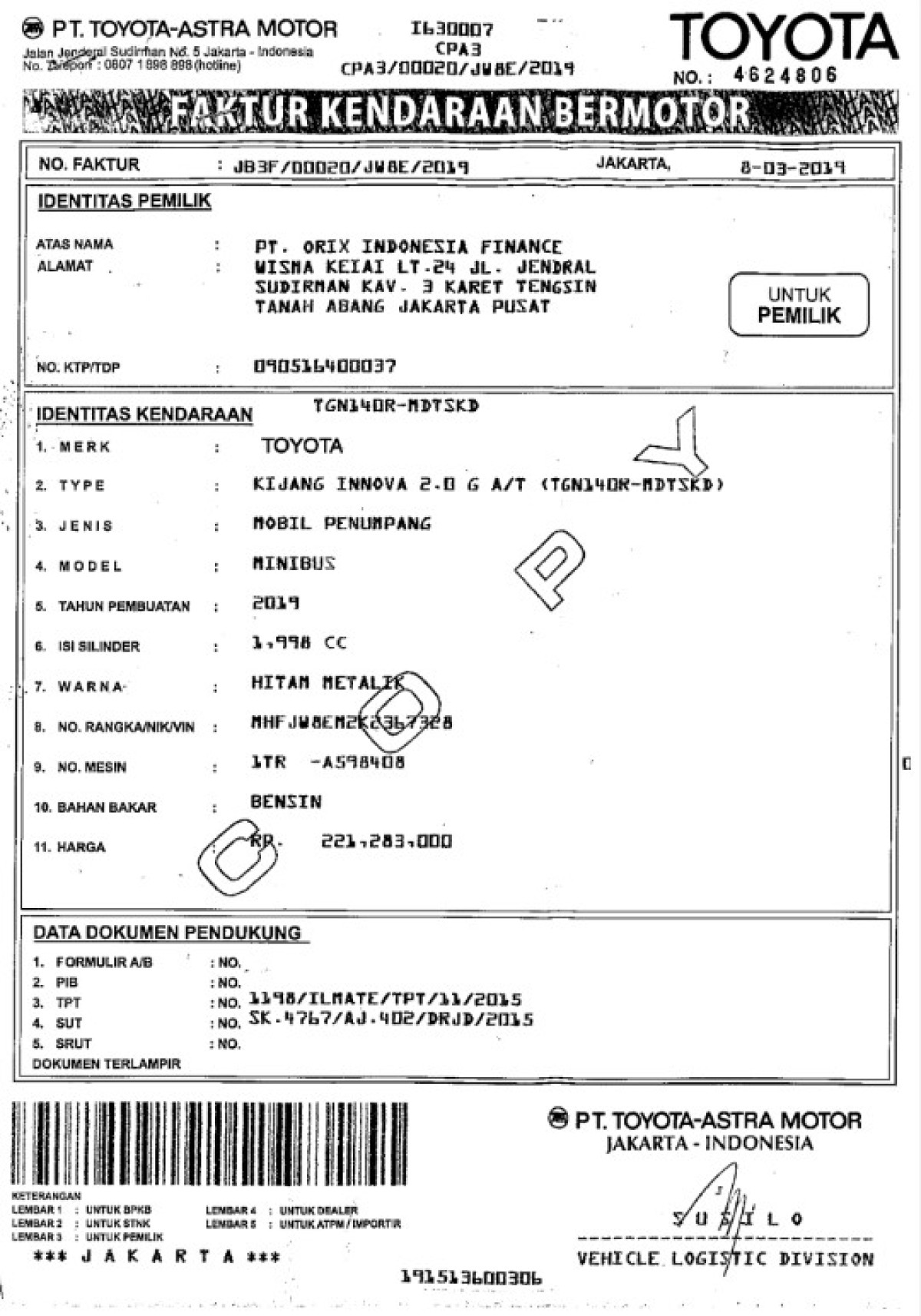 TOYOTA  INNOVA