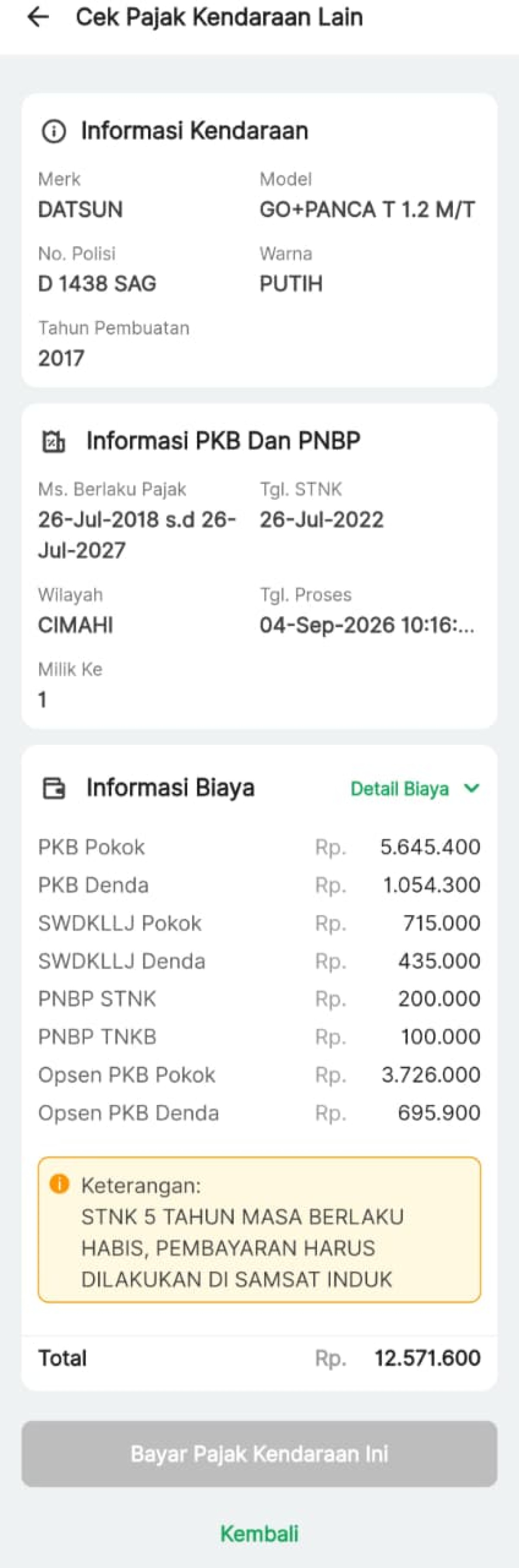 DATSUN GO+PANCA T