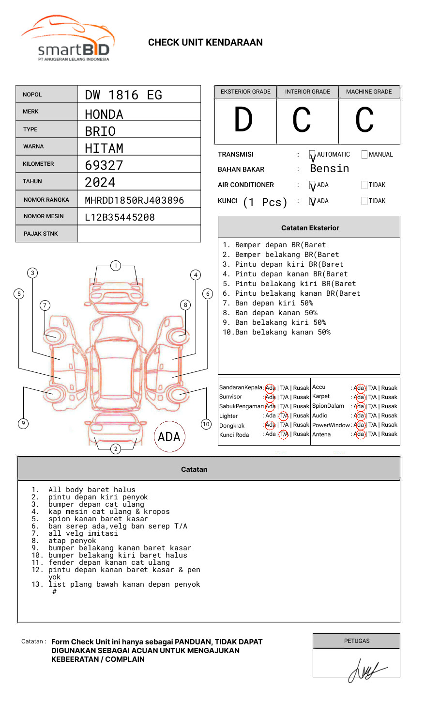 HONDA BRIO SATYA 1.2 E