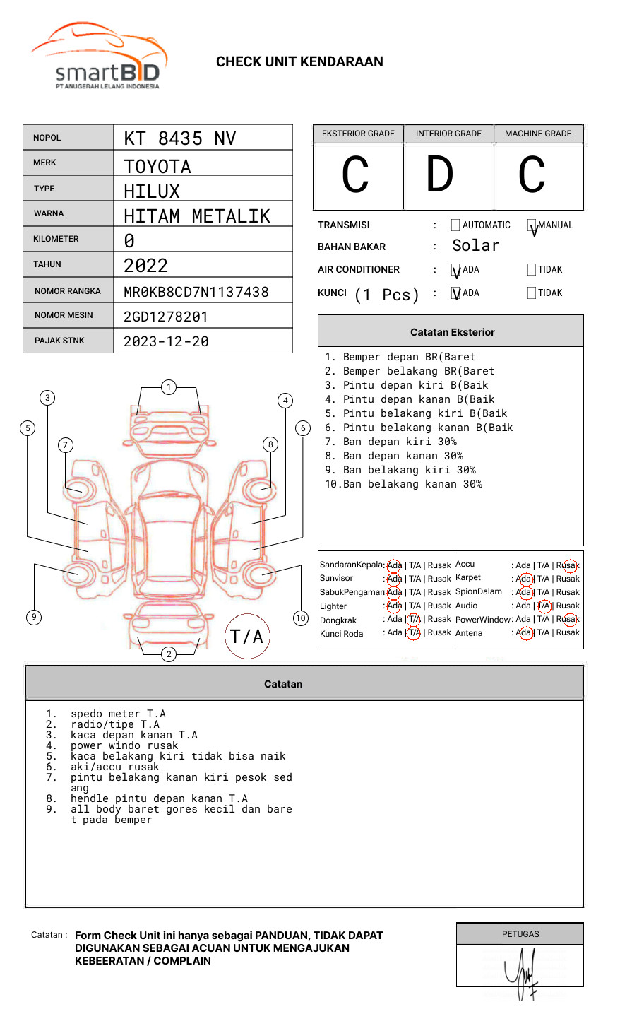 TOYOTA HILUX 2.4G DC 4X4