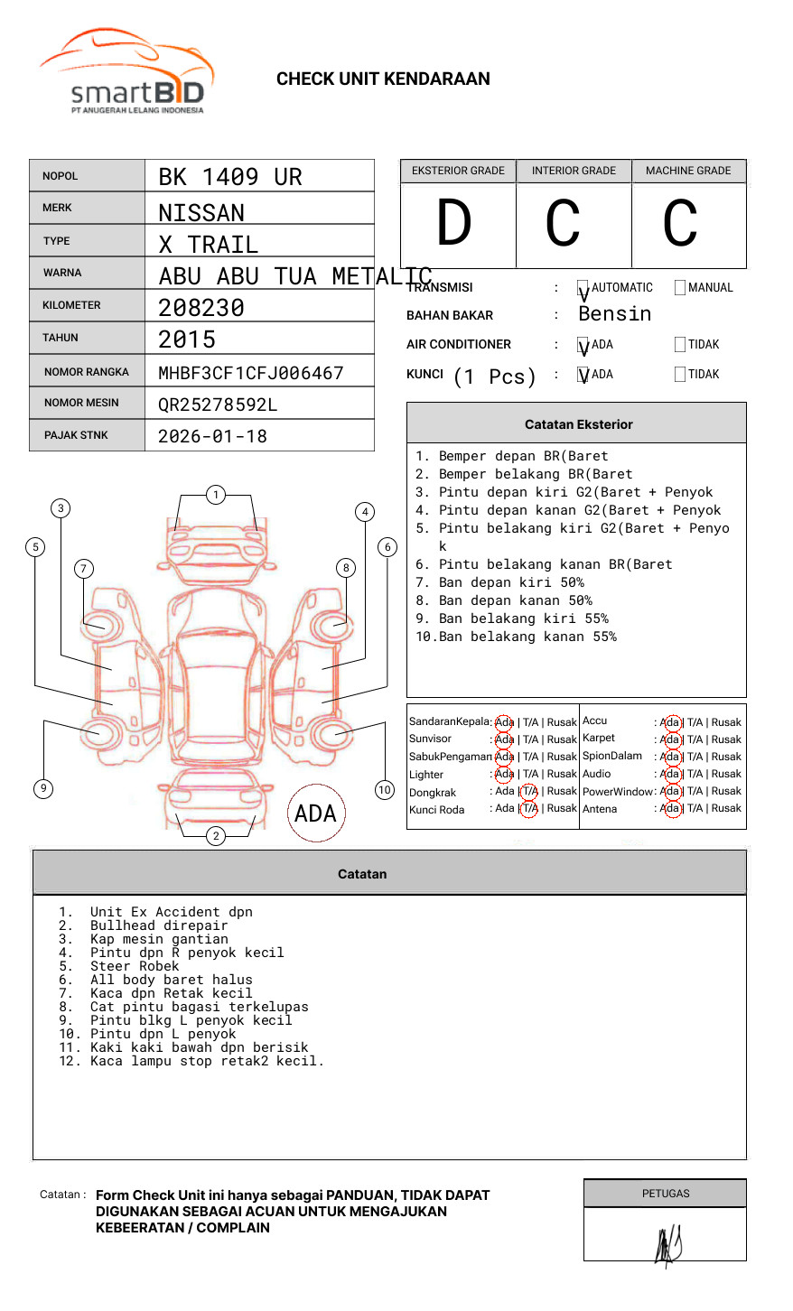 NISSAN X TRAIL 2.5