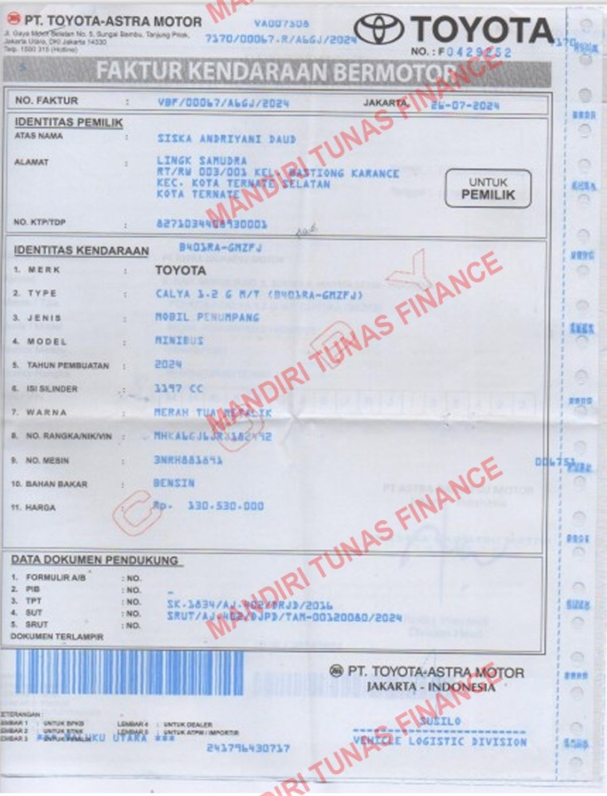 TOYOTA CALYA 1.2 G M/T