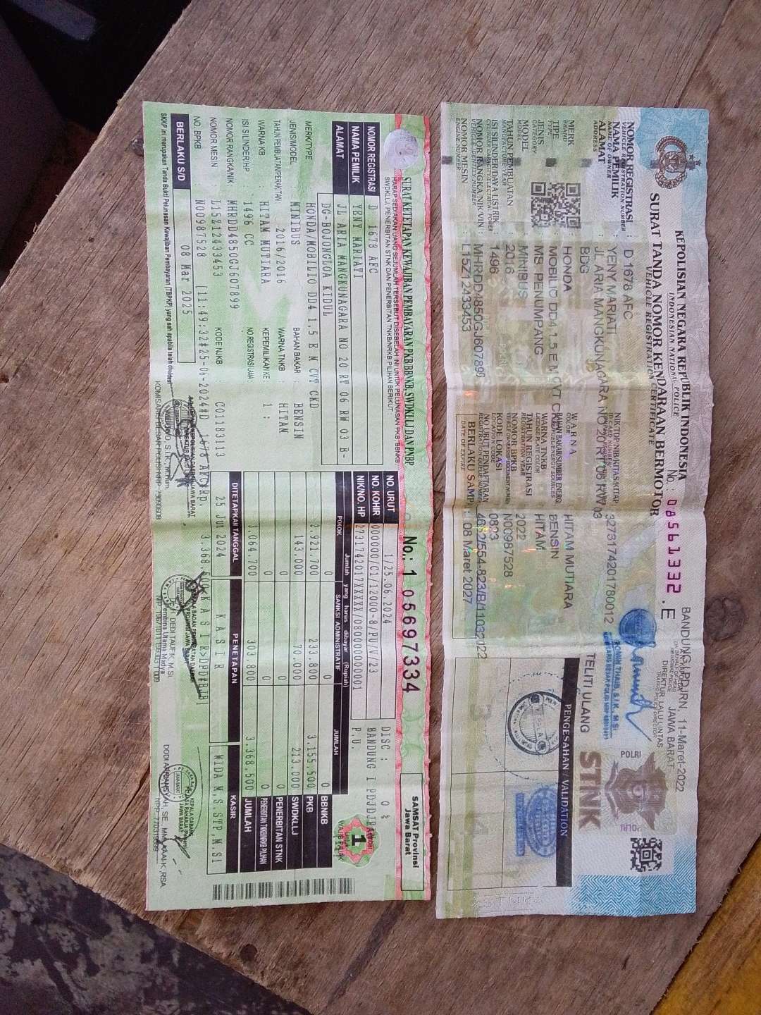 HONDA MOBILIO DD4 1.5E