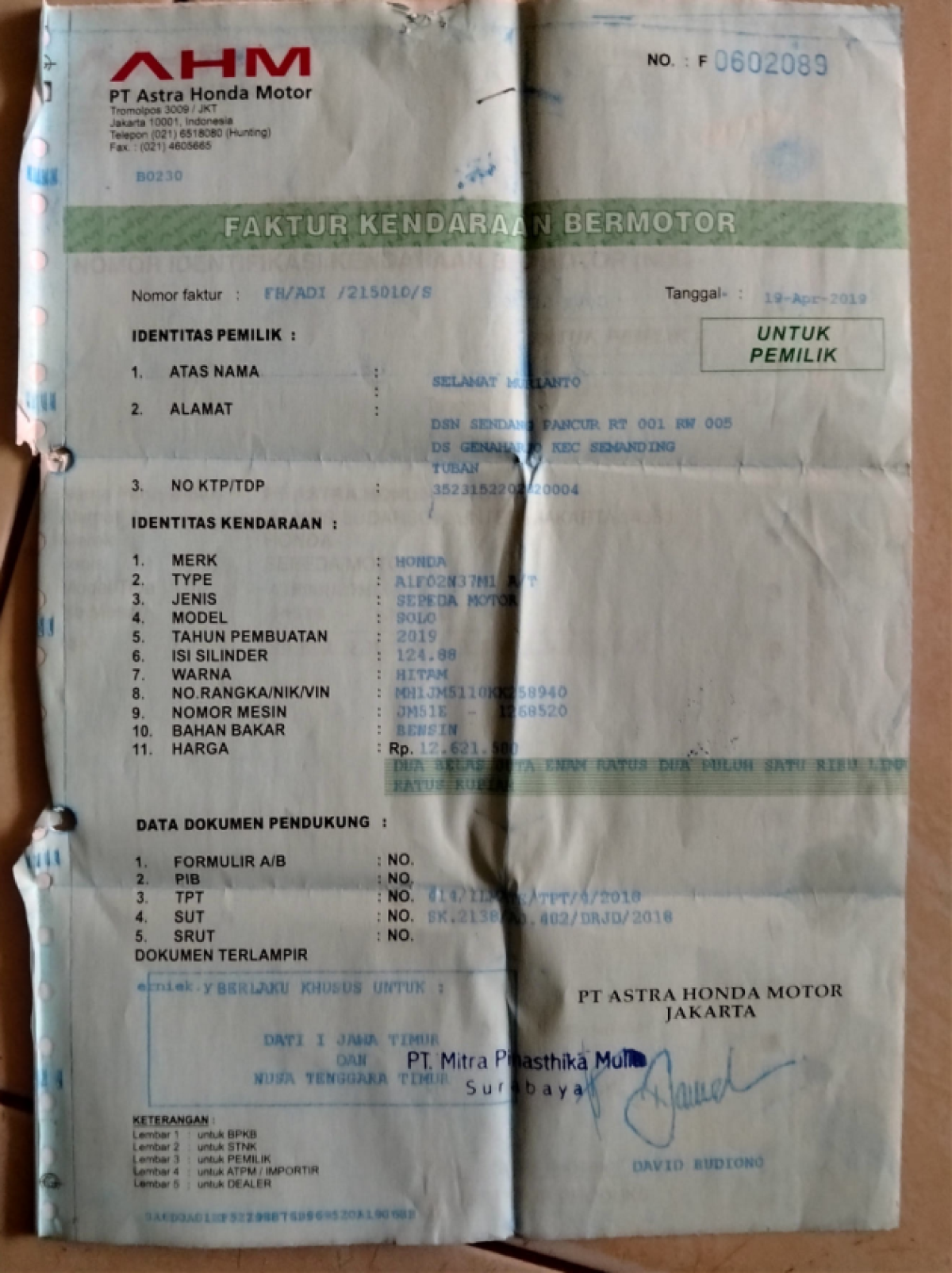 HONDA VARIO