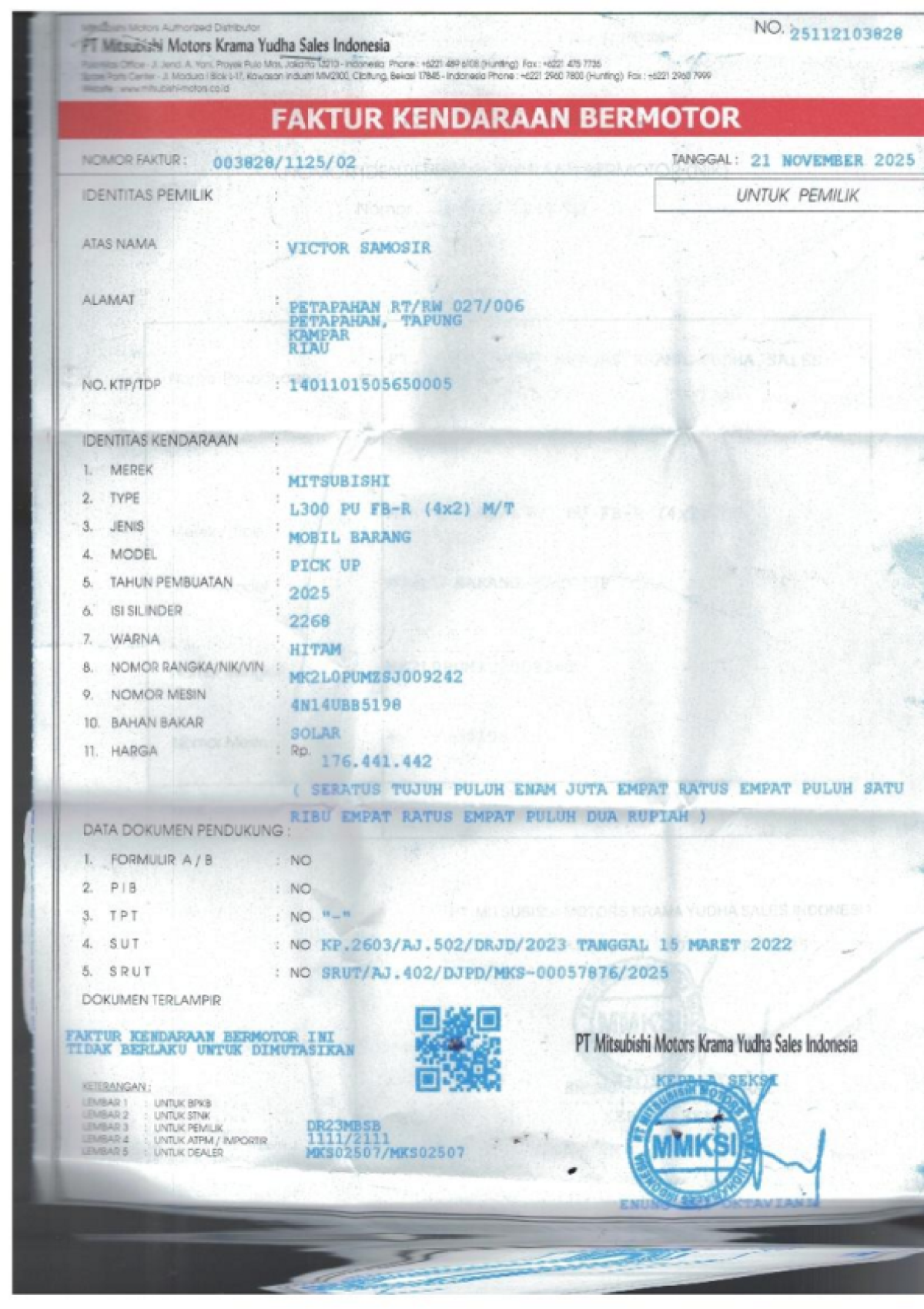 MITSUBISHI  L 300 L300 PU FB-R (4X2)