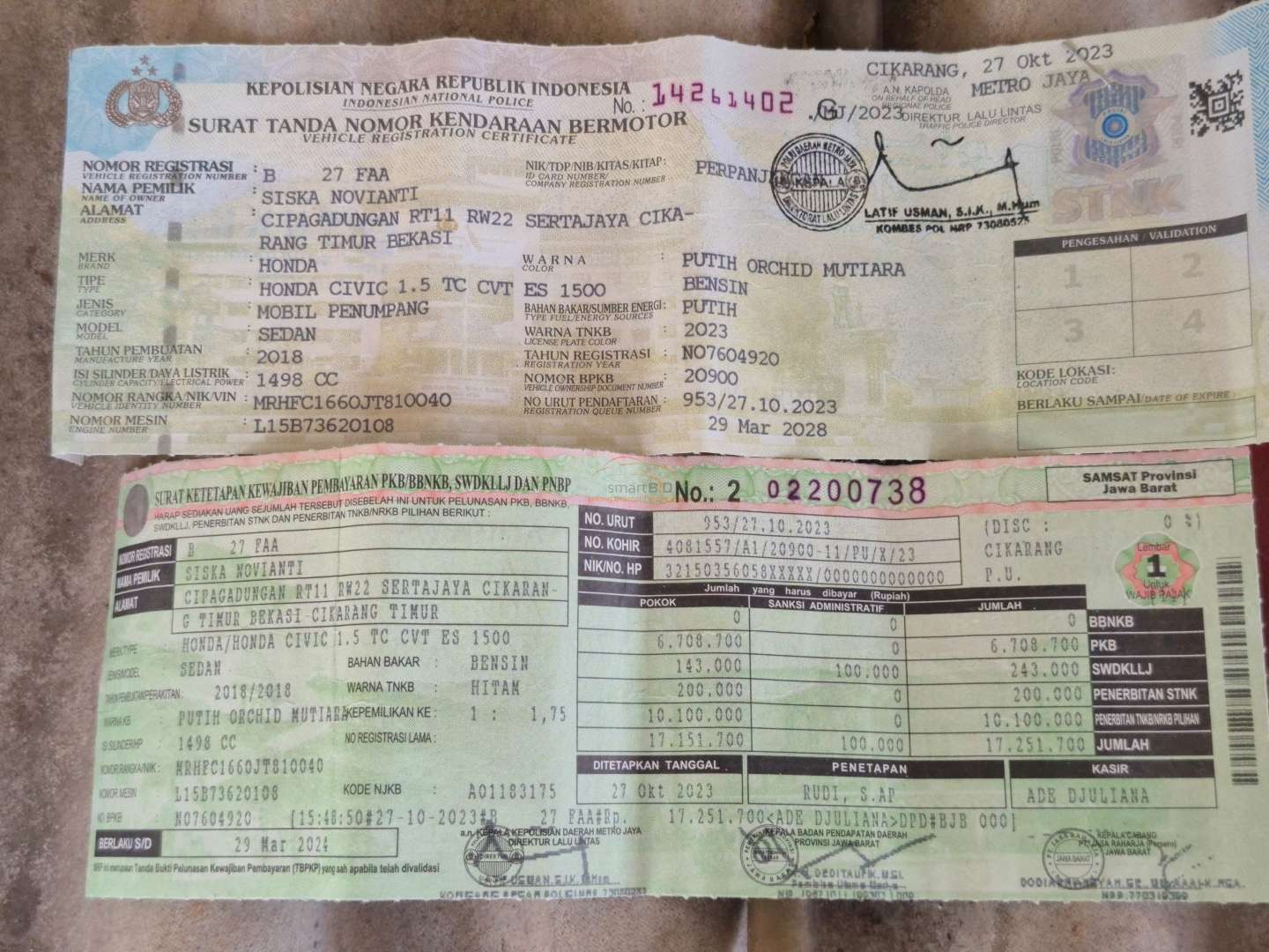 HONDA CIVIC 1.5 TC
