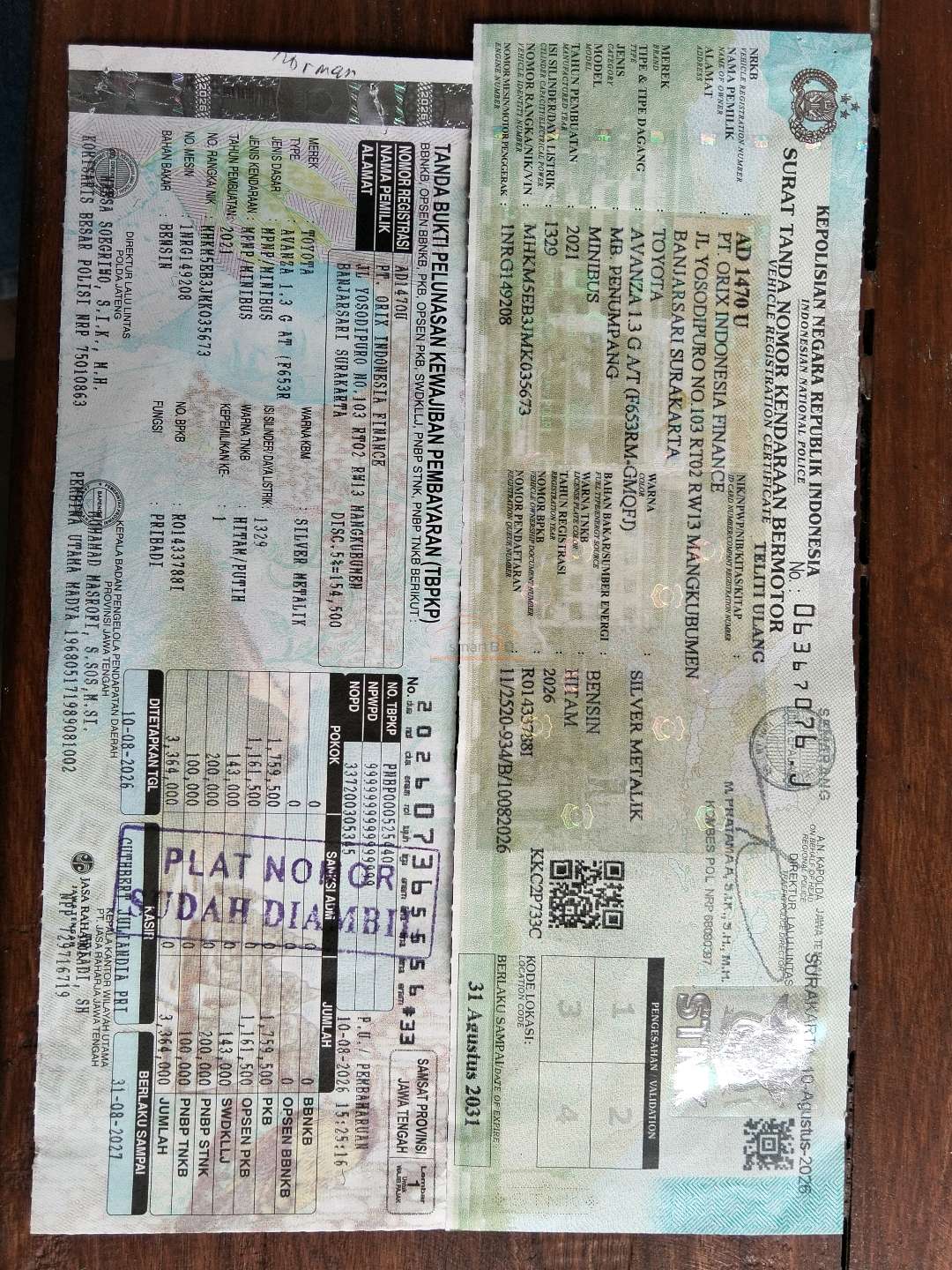 TOYOTA AVANZA 1.3 G