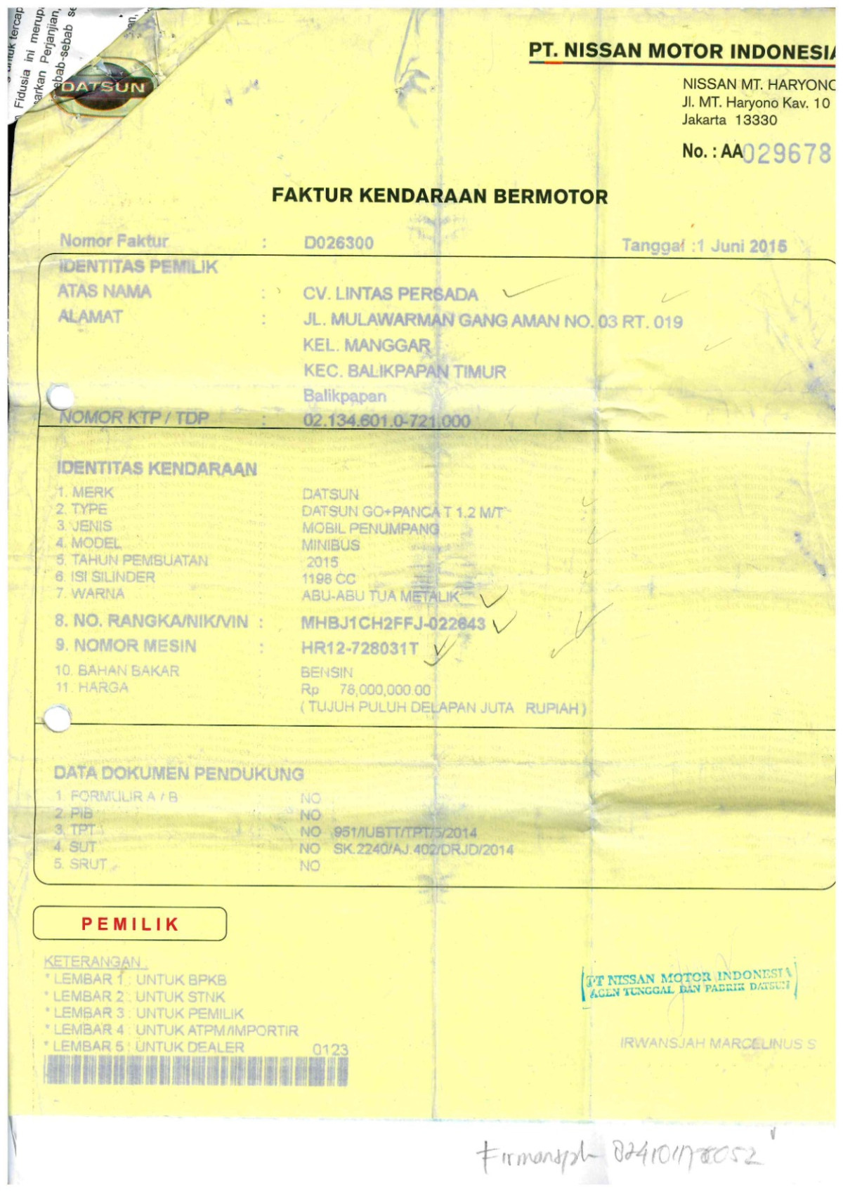 DATSUN GO+PANCA T
