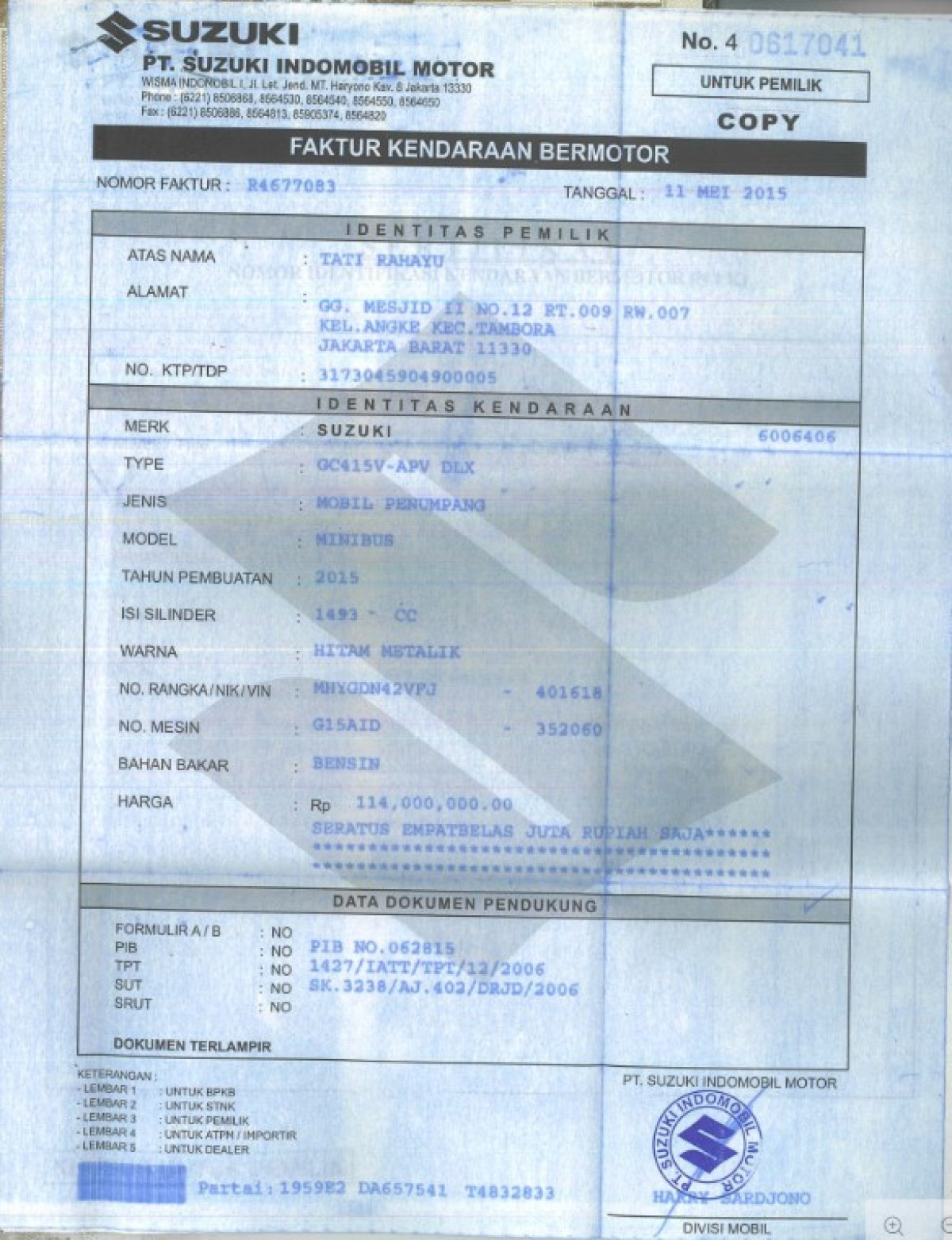 SUZUKI APV DLX