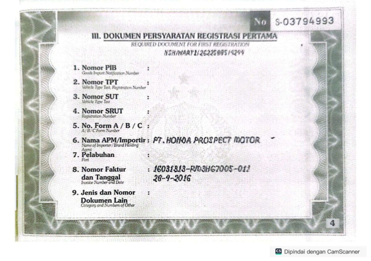 HONDA  CR-V  RM3 2WD 2.4 RSAT CKD