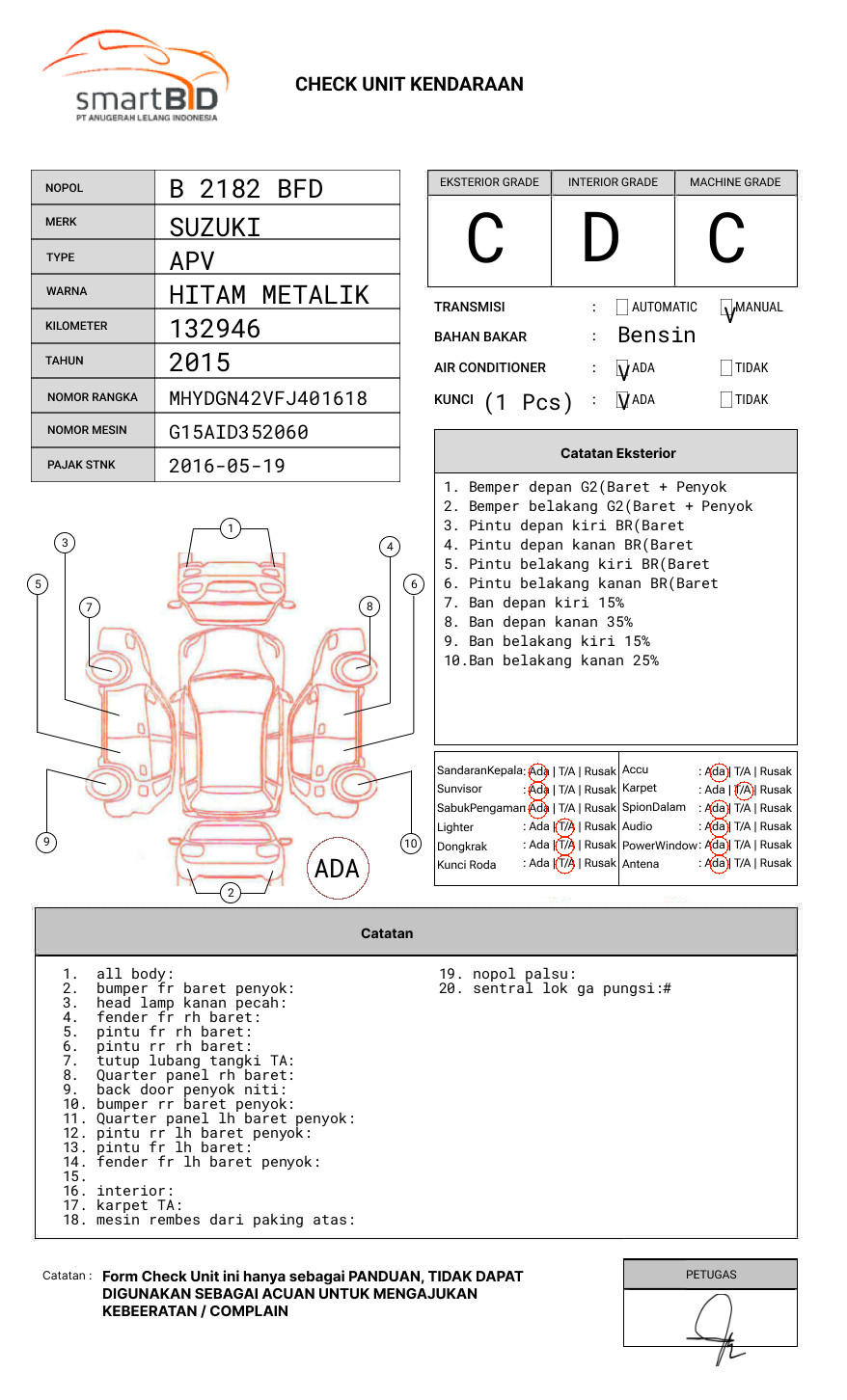 SUZUKI APV DLX