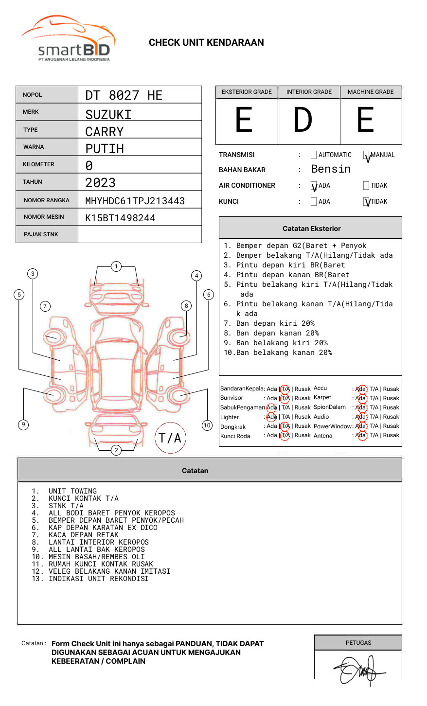 SUZUKI PU FD AC PS