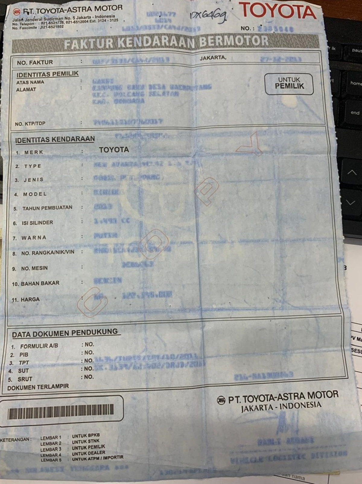 TOYOTA  AVANZA  VELOZ
