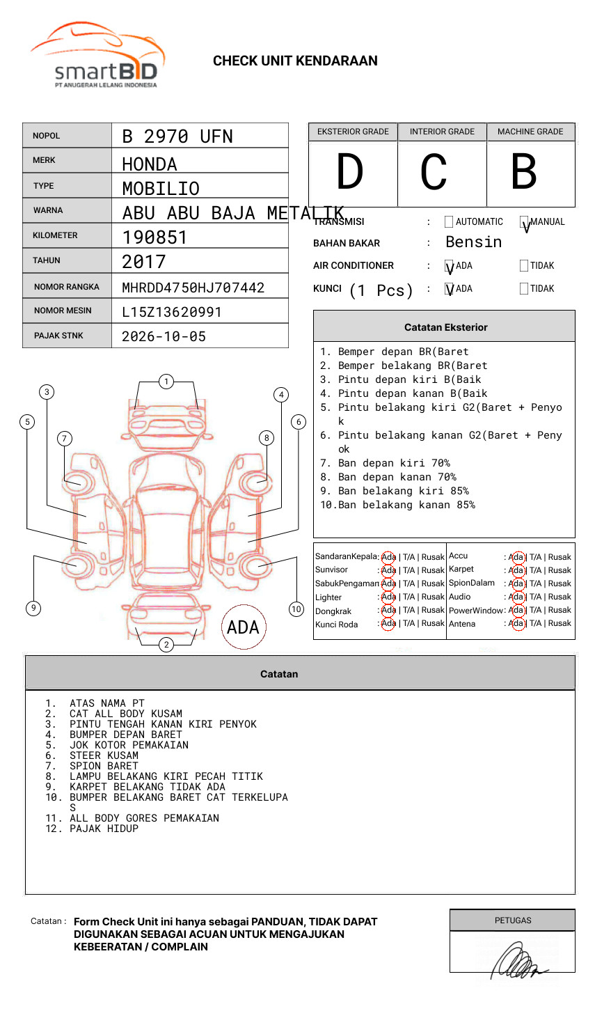 HONDA MOBILIO DD4 1.5E