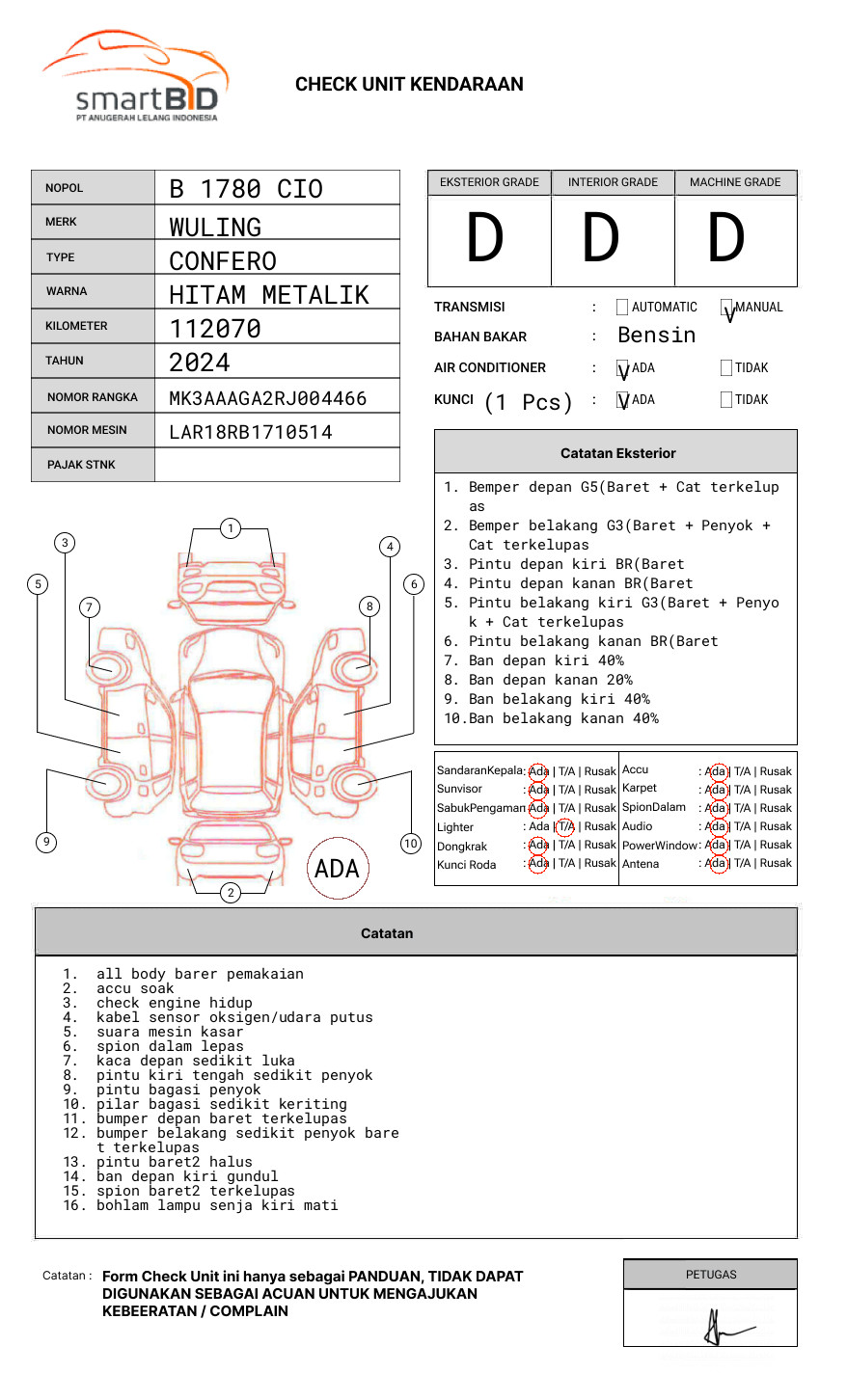WULING CONFERO 1.5 DB