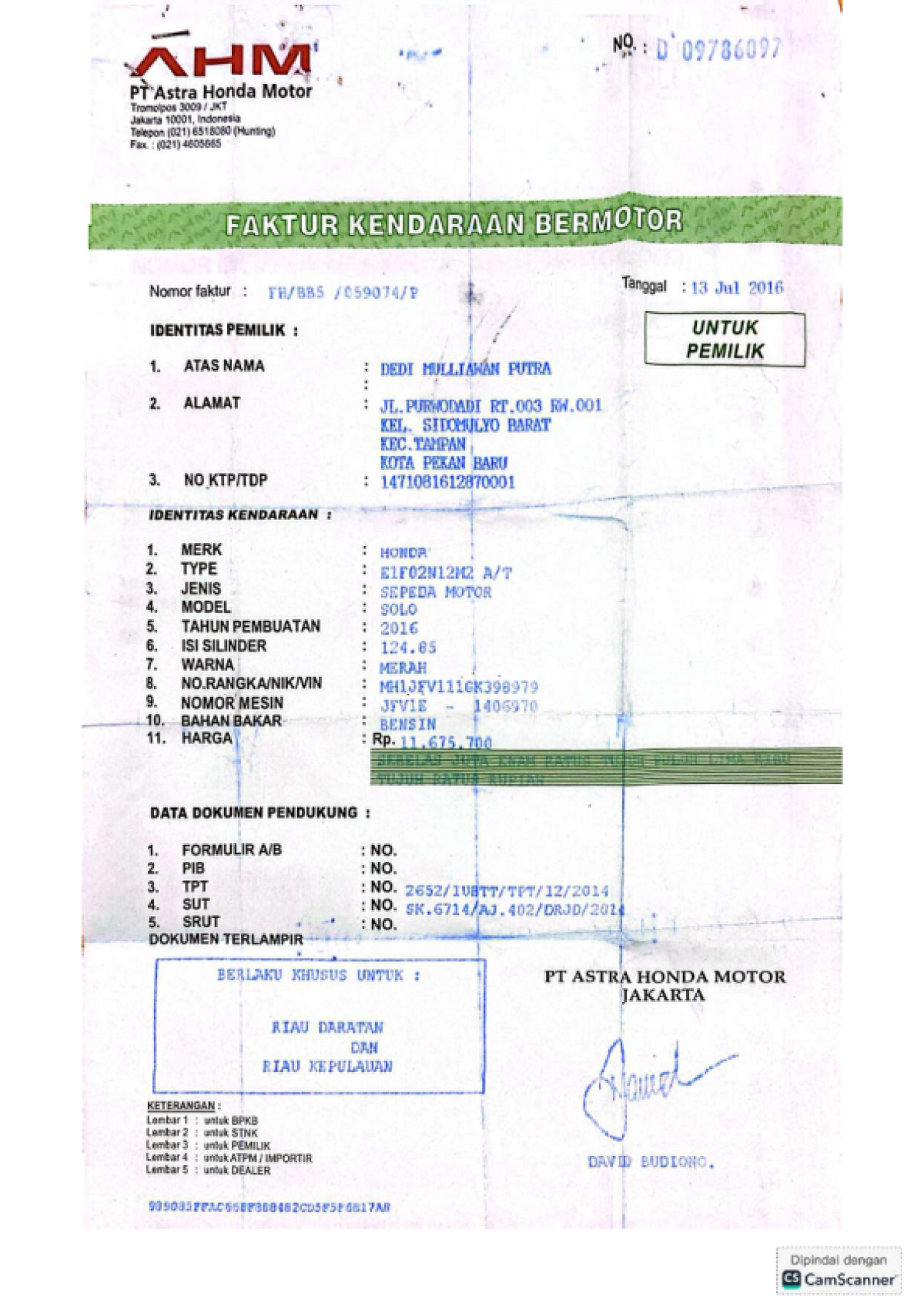 HONDA VARIO 125 CBS ISS