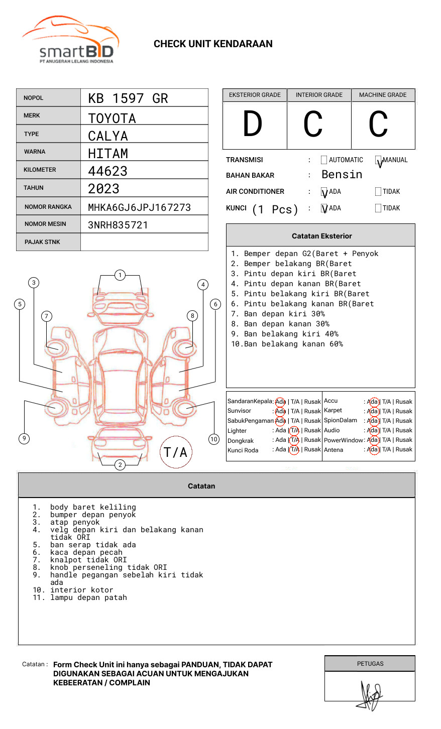TOYOTA CALYA 1.2 G M/T