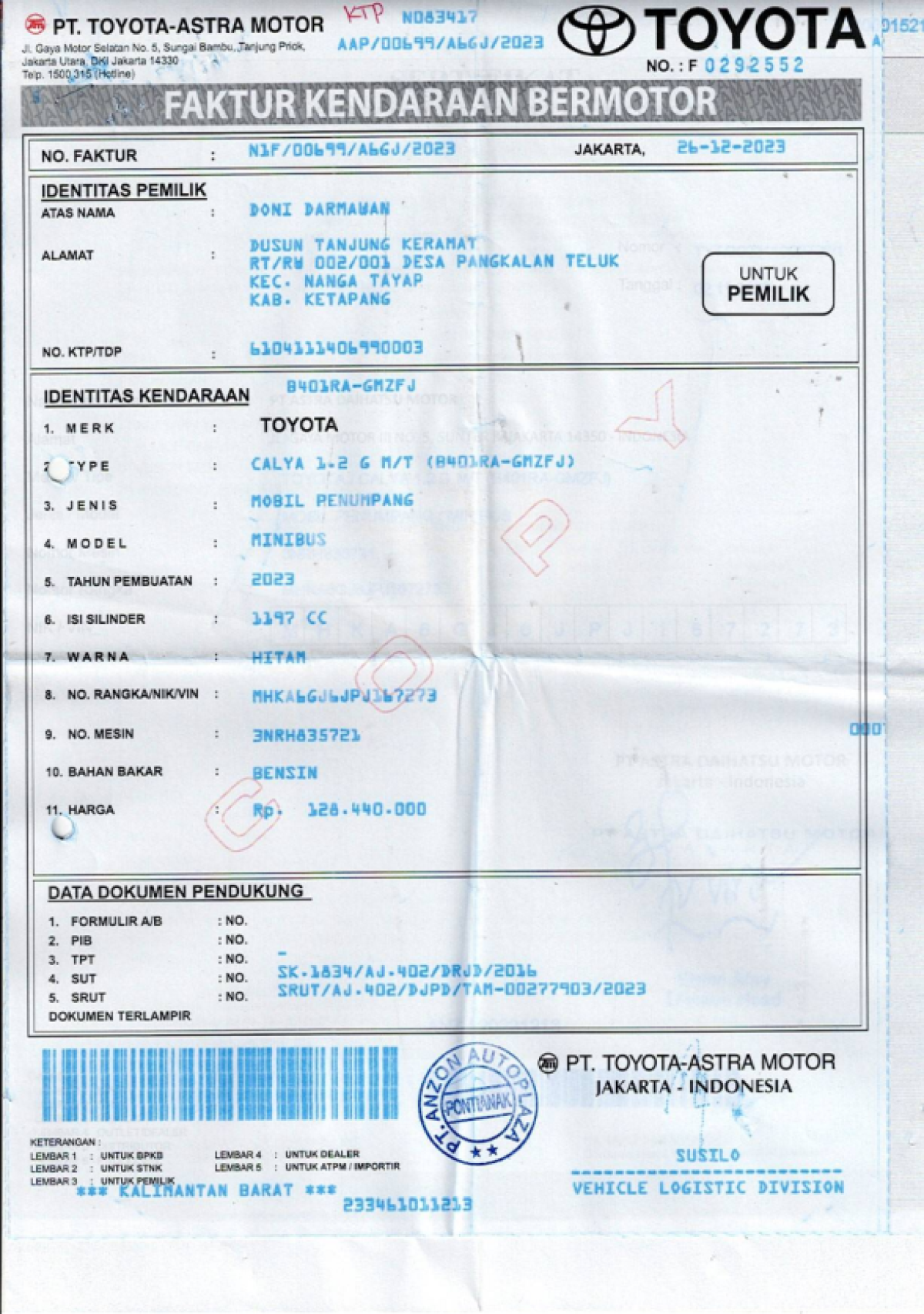 TOYOTA CALYA 1.2 G M/T