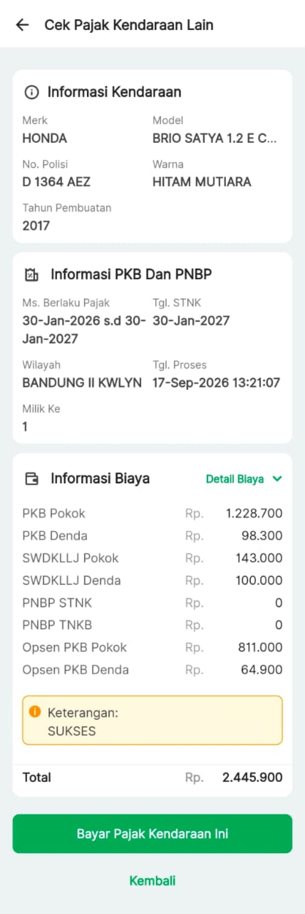 HONDA BRIO SATYA 1.2 E