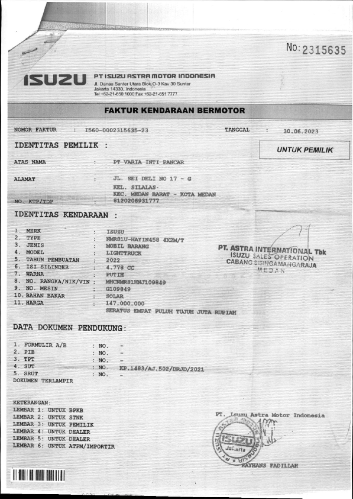 ISUZU  NMR 81U
