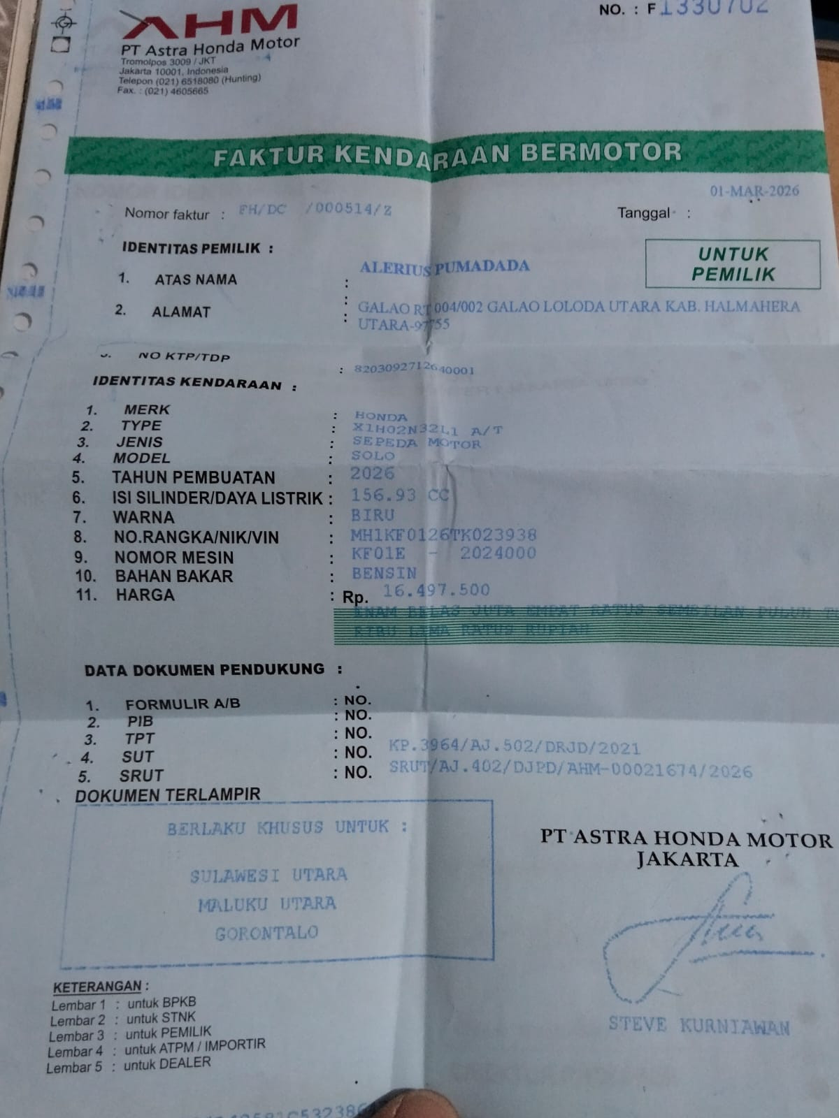 HONDA VARIO 160 CBS
