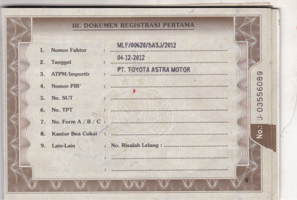 TOYOTA AVANZA 1.3 G