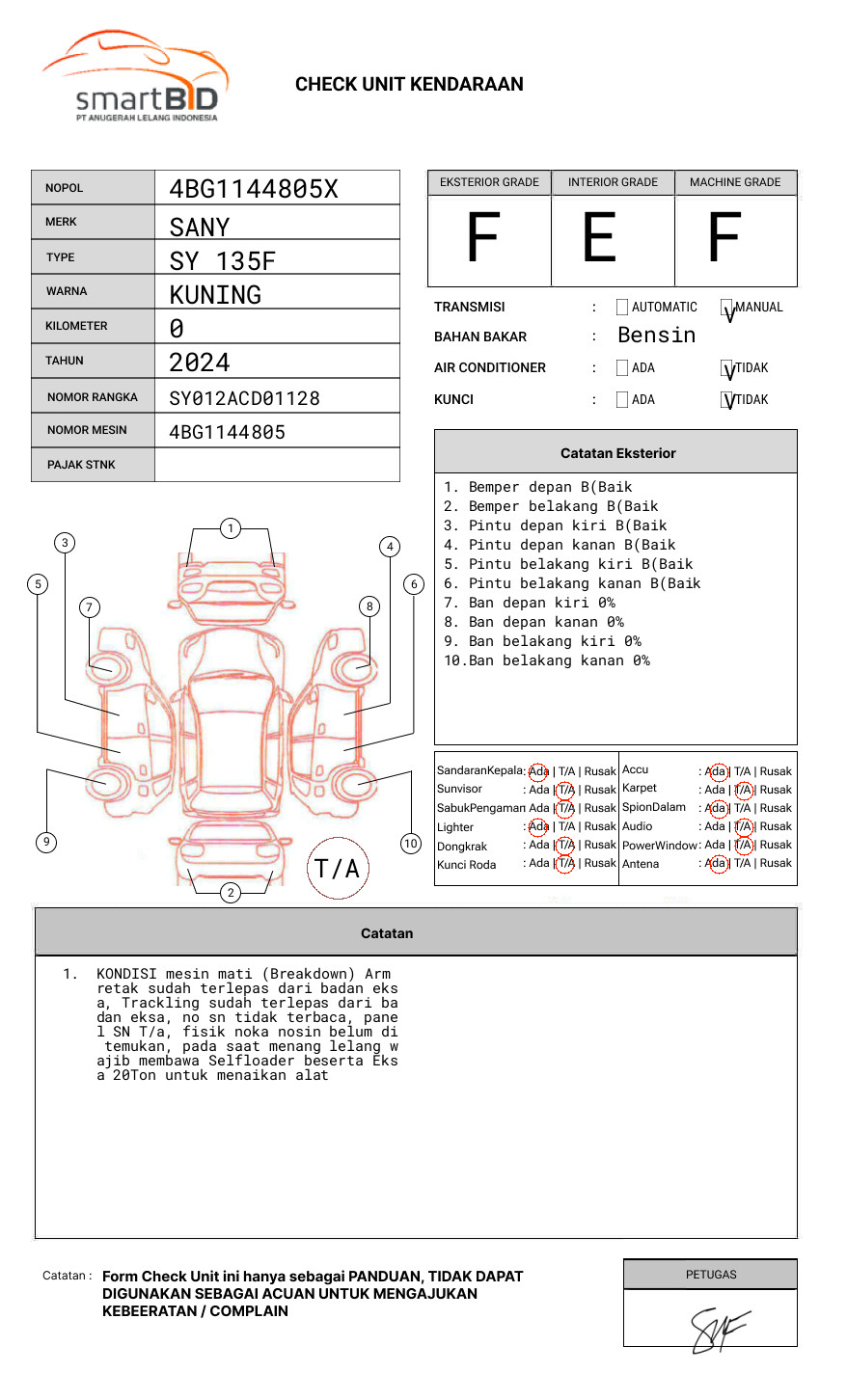 SANY SY 135F