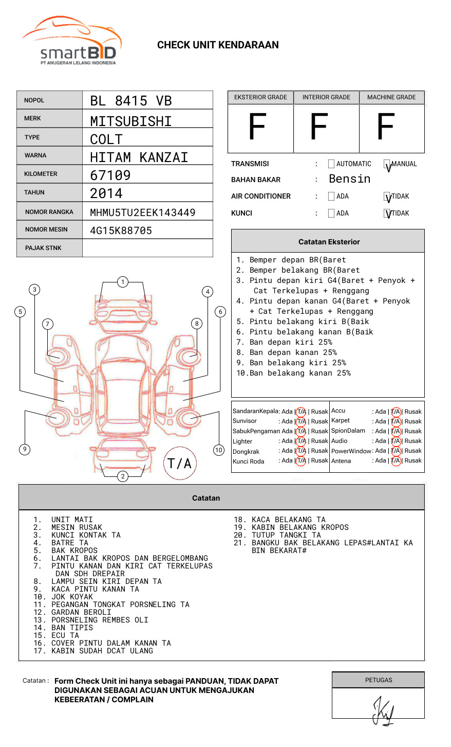 MITSUBISHI COLT T 120 SS 1.5 PU