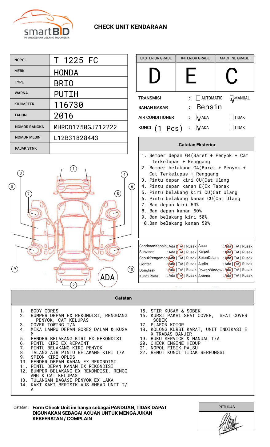 HONDA  BRIO  SATYA DD1 1.2 E