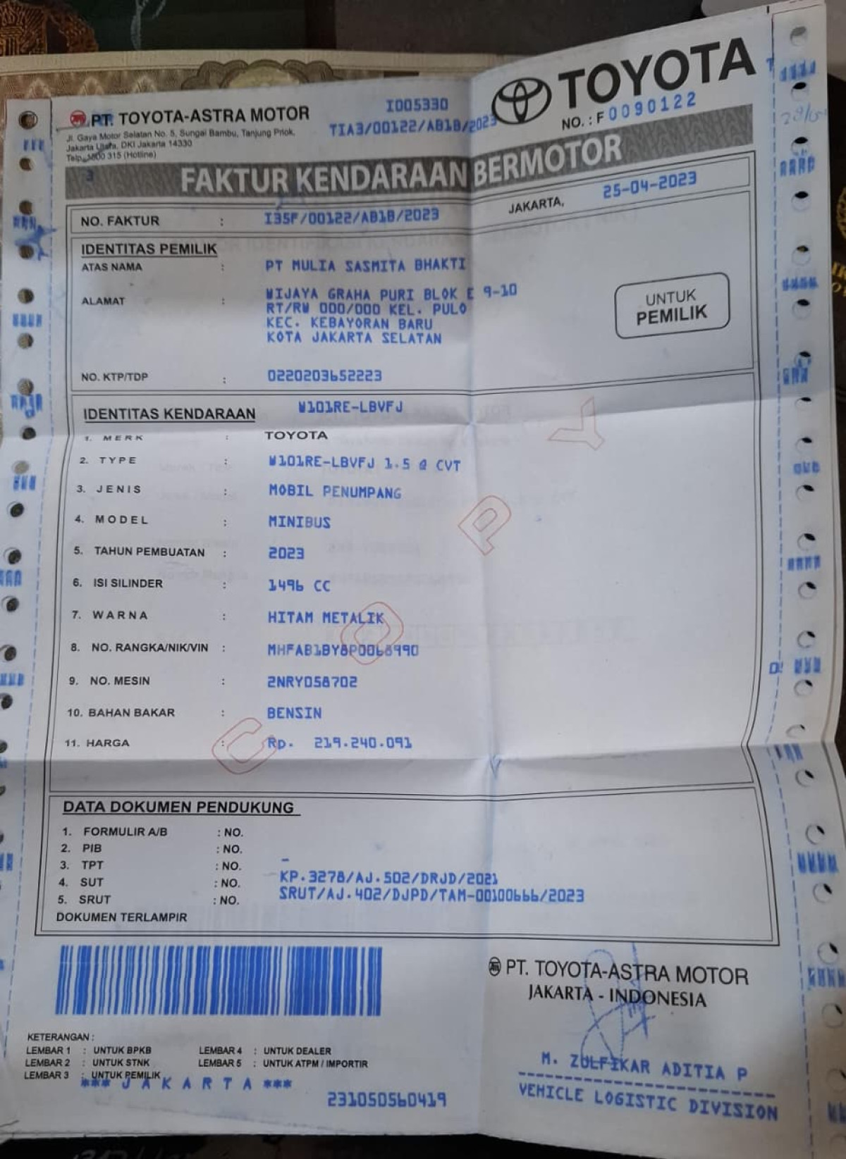 TOYOTA VELOZ 1.5 Q CVT