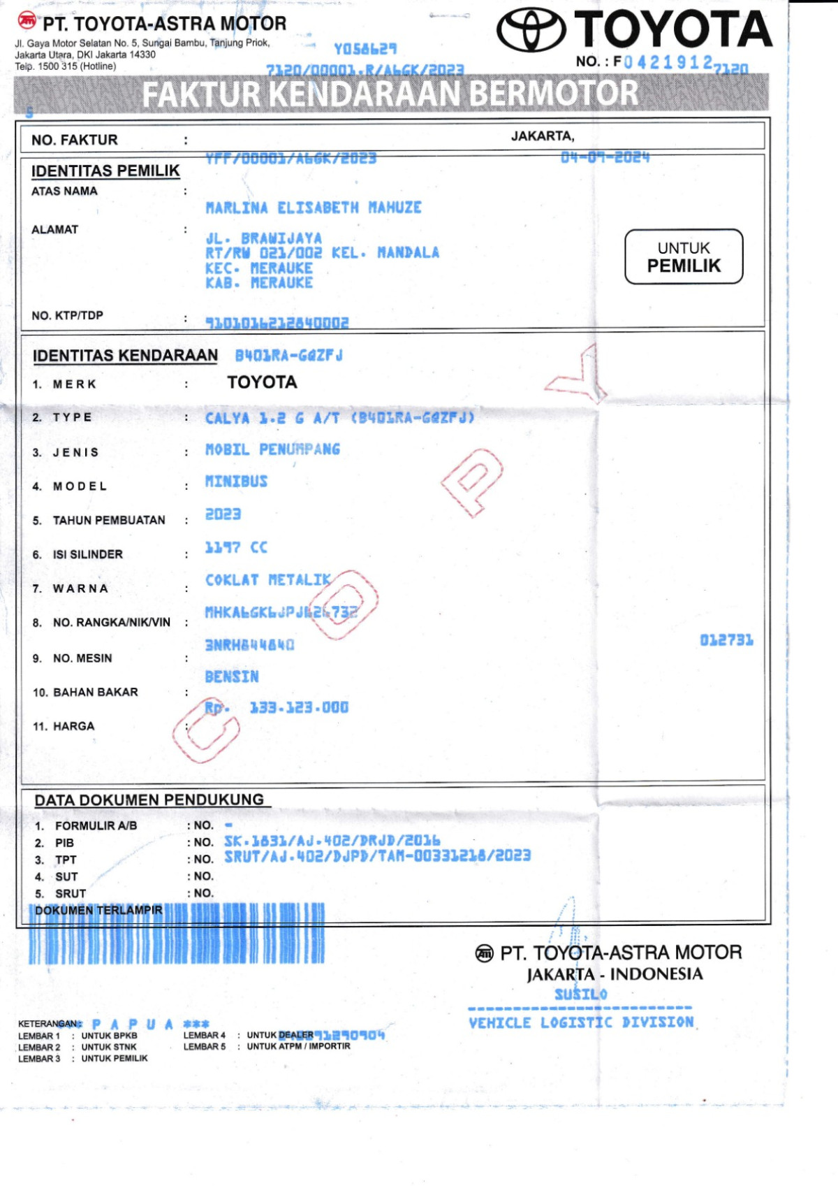 TOYOTA CALYA 1.2 G A/T
