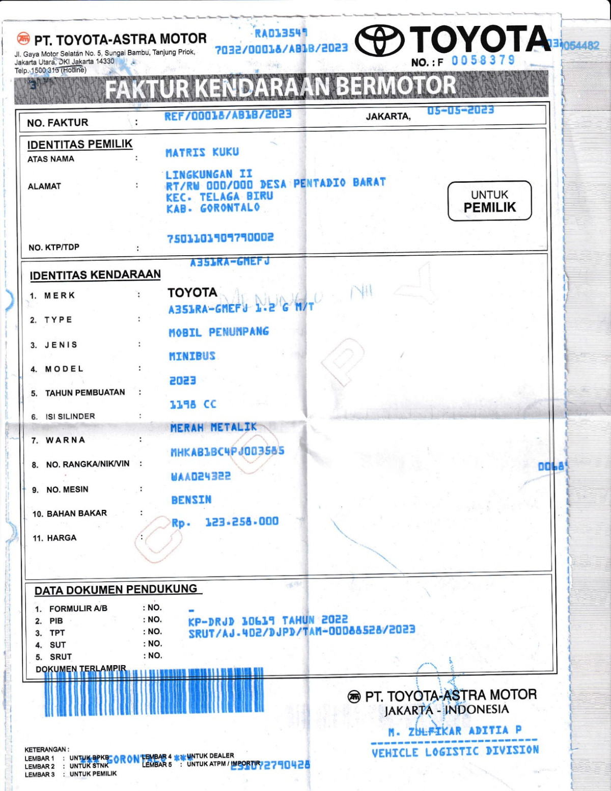 TOYOTA AGYA 1.2 G