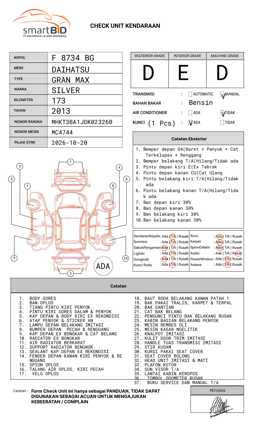 DAIHATSU  GRAN MAX  PICK-UP
