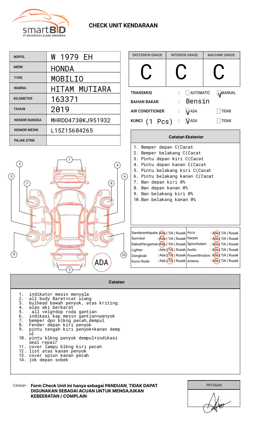 HONDA MOBILIO DD4 1.5 S