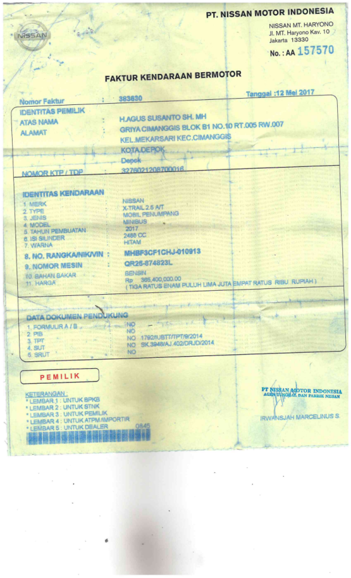 NISSAN X TRAIL 2.5