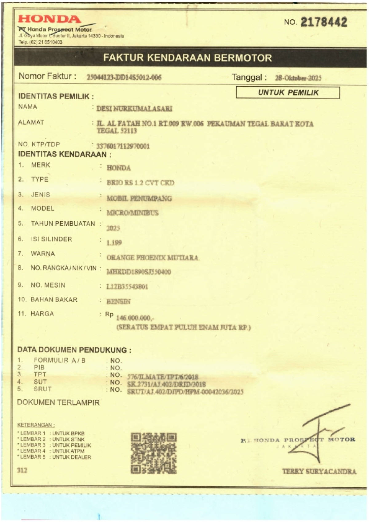 HONDA BRIO 1.2 RS CVT CKD