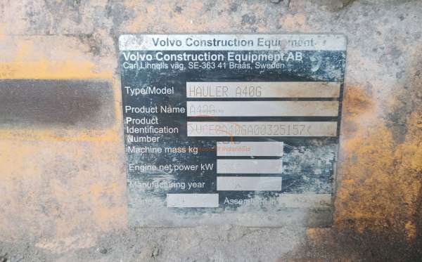 VOLVO ADT A40G