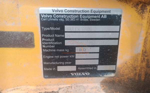 VOLVO ADT A40G