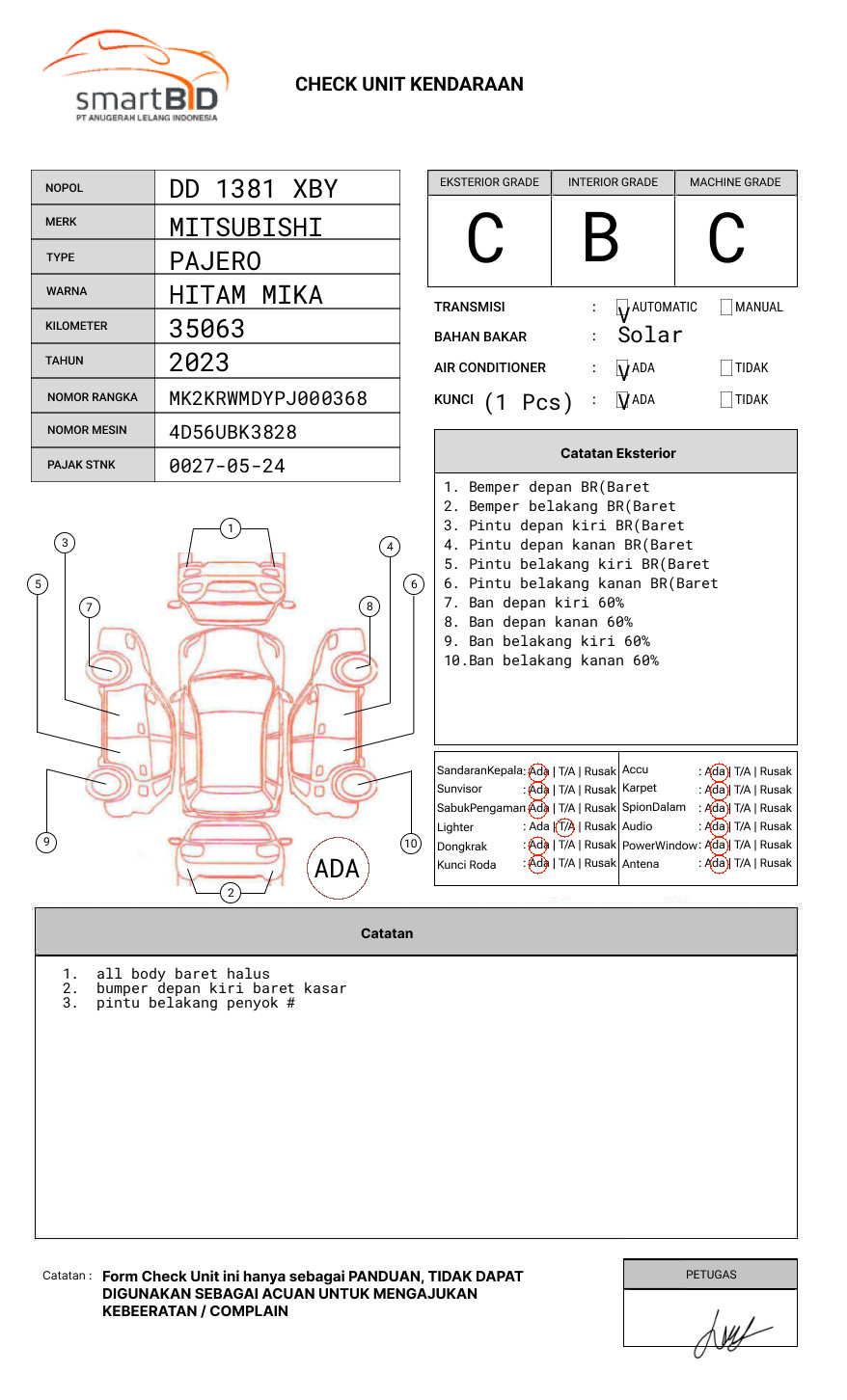 MITSUBISHI PAJERO SPORT 2.5L EXCEED (4X2)