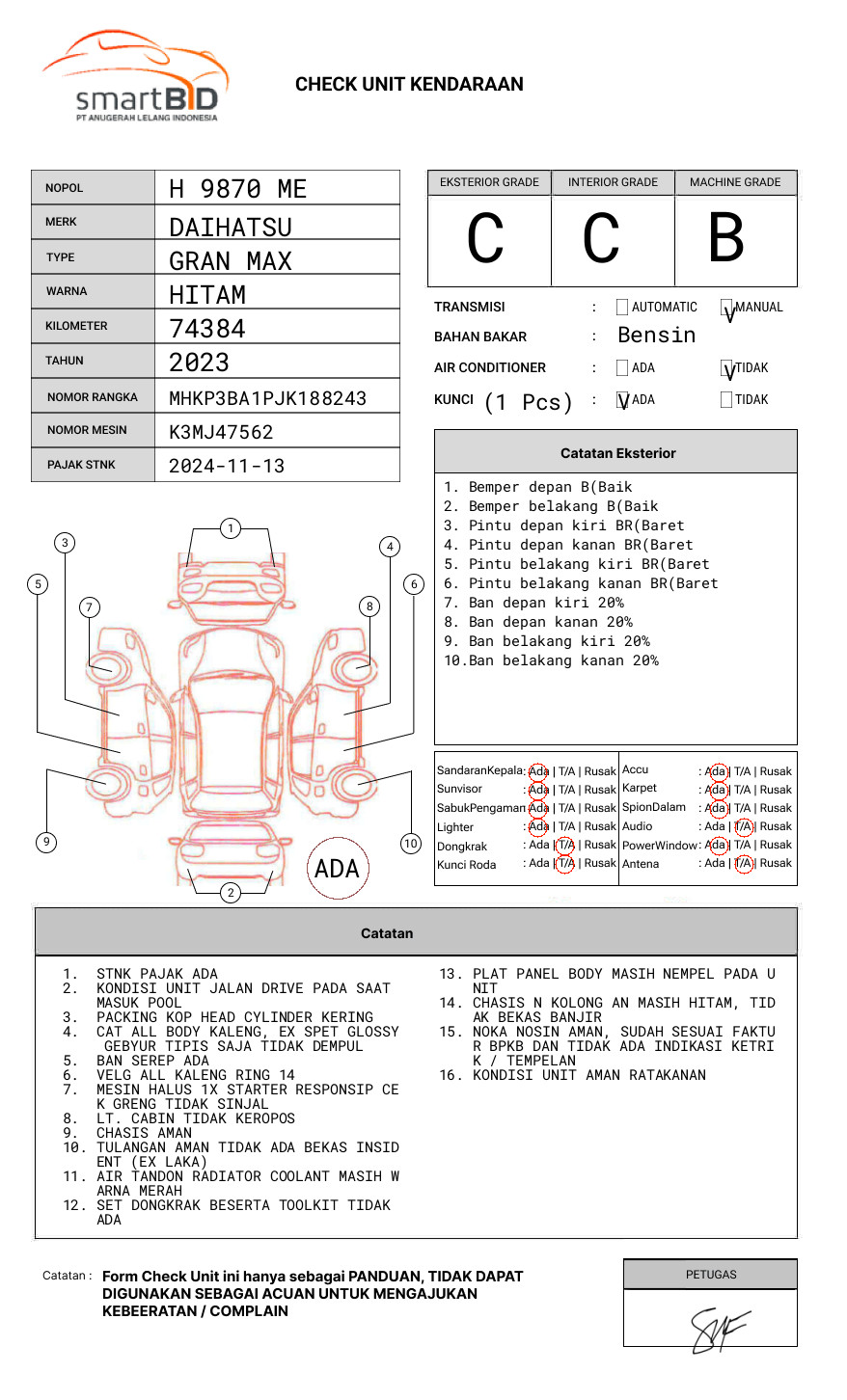 DAIHATSU  GRAN MAX  PICK-UP