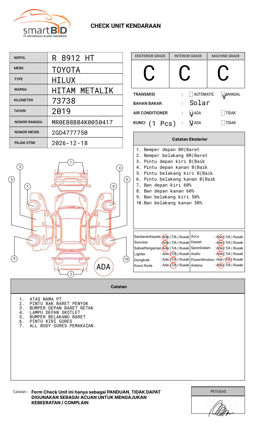 TOYOTA HILUX PICK UP