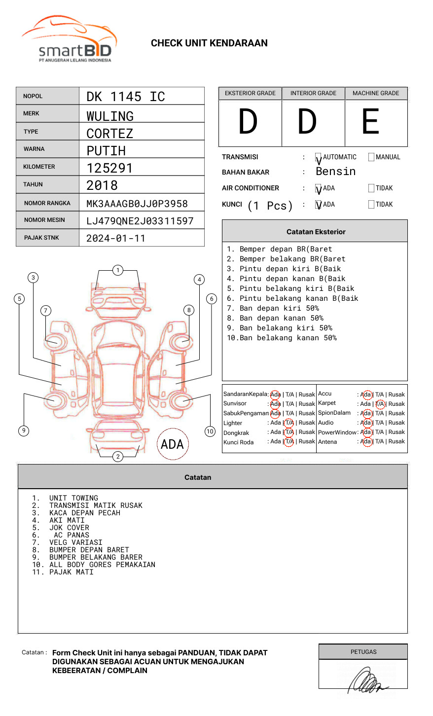 WULING CORTEZ 1.8C