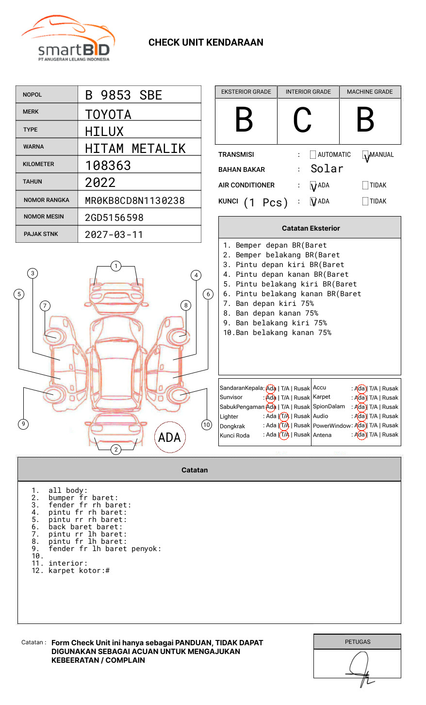 TOYOTA HILUX DOUBLE CABIN