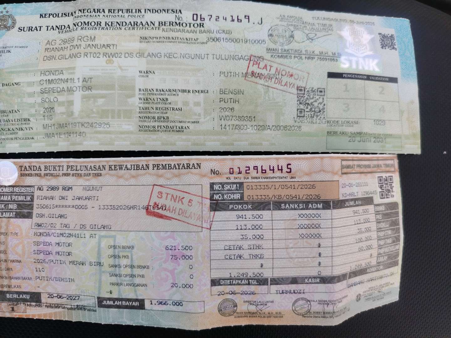 HONDA GENIO CBS