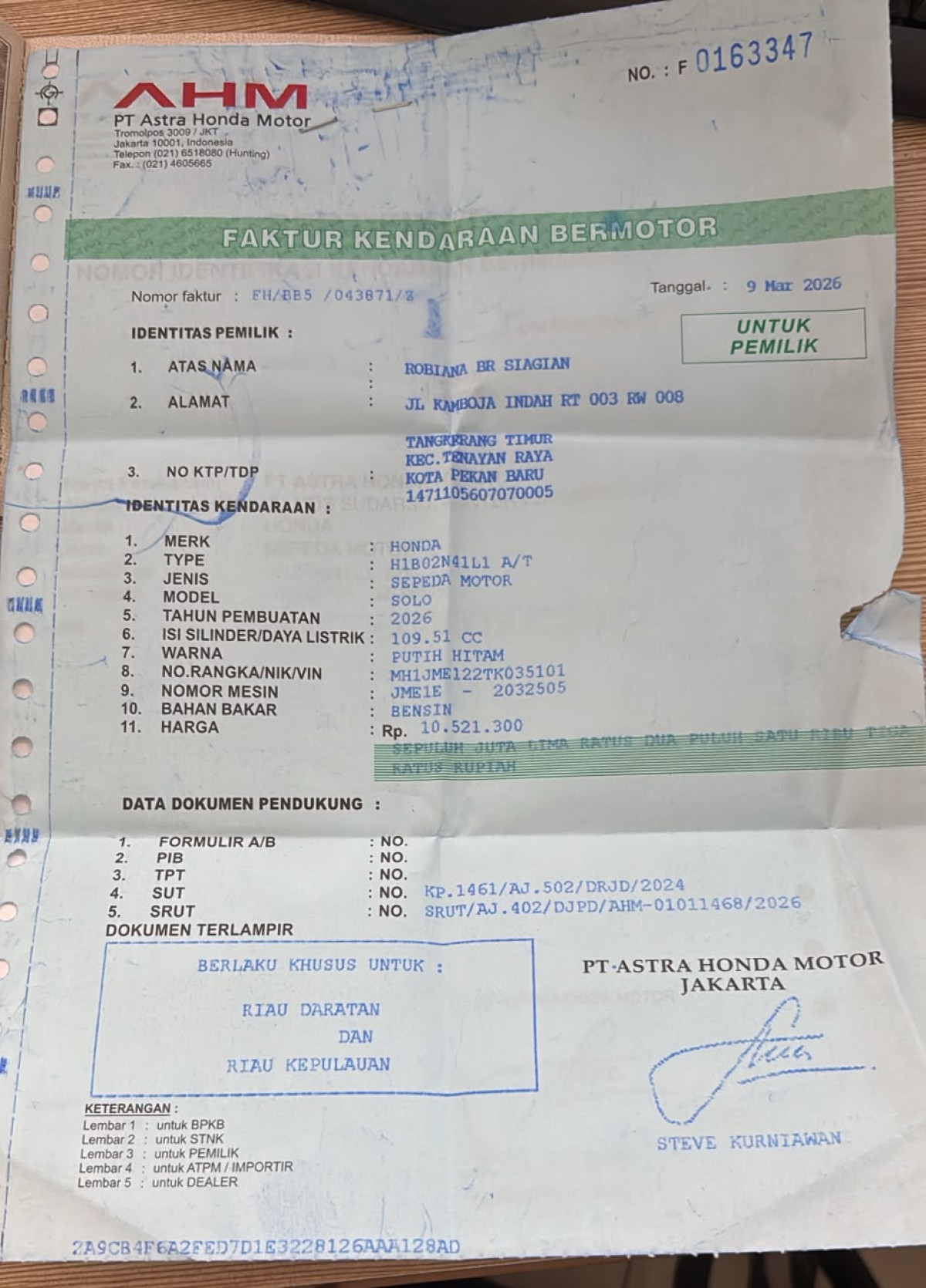 HONDA BEAT ESP CBS