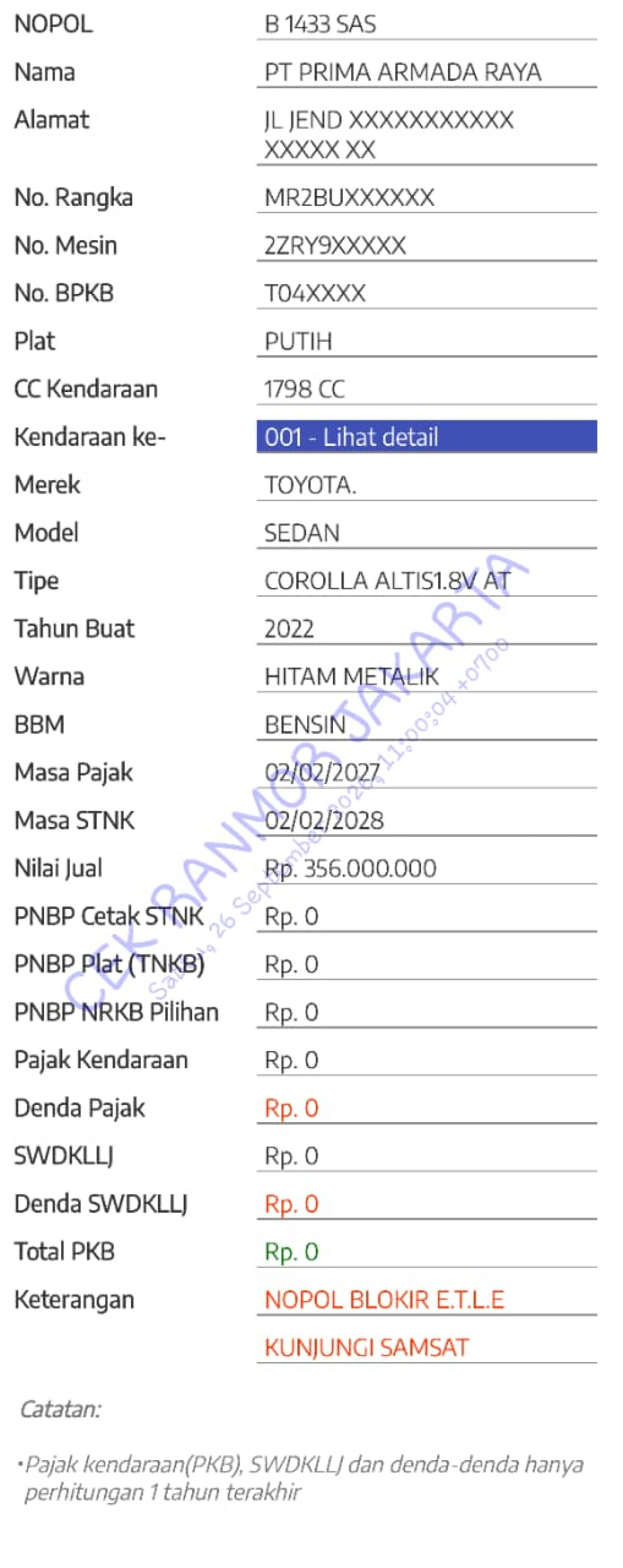 TOYOTA COROLLA ALTIS 1.8 V